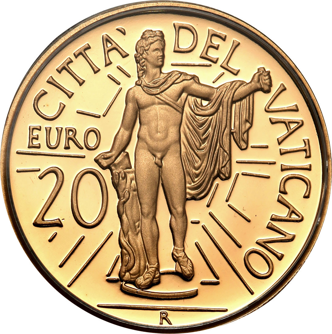 Watykan. Benedykt XVI. 20 euro 2010 Apollo